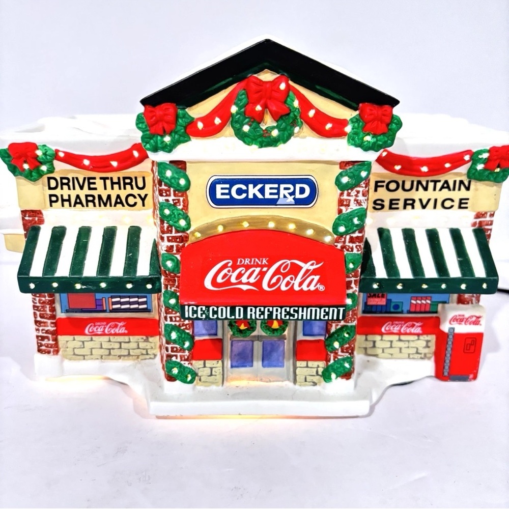 Coca Cola Town Square Collection Eckerd Pharmacy & Soda Fountain Fiber Optics
